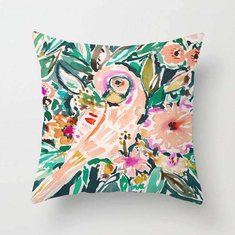 Home Decor Living Room Sofa Graffiti Flower Print Pillowcase Home Decor Living Room Sofa Graffiti Flower Print Pillowcase